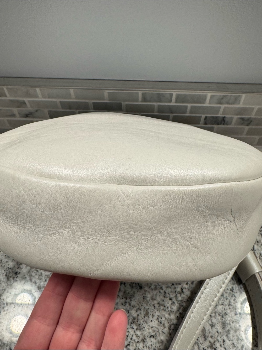 Portland Leather Pearl Large Circle Crossbody - Picture 5 of 7